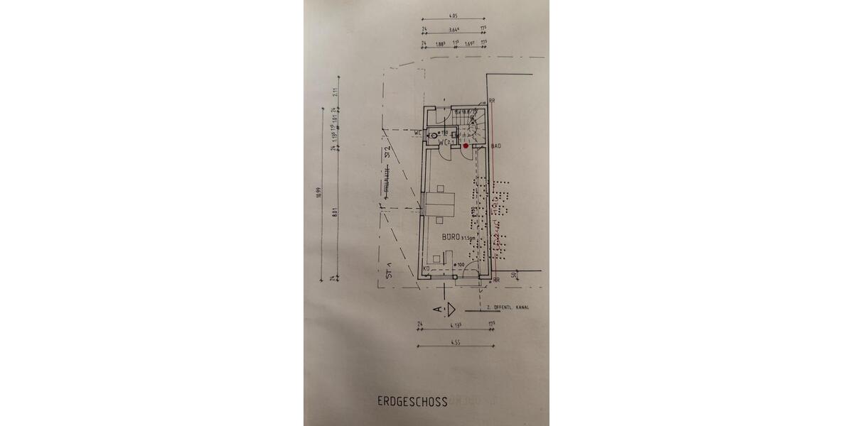 Häuschen mit Büro zimmer