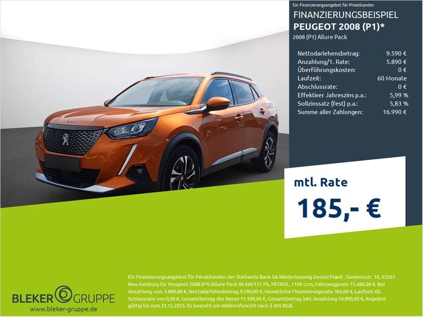 Peugeot 2008 56.119 km 15.480 € Borken 46325
