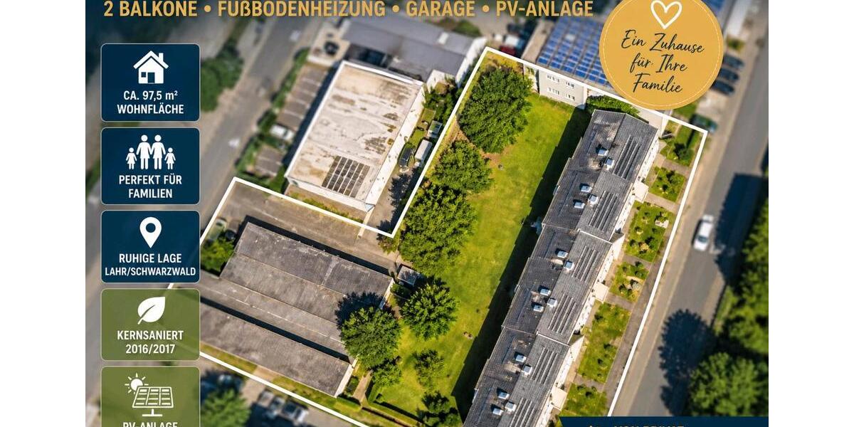 Etagenwohnung Lahr (Schwarzwald) - 4 Zimmer, 98 m&sup2;, 379.000&euro; | Angebot:26400603