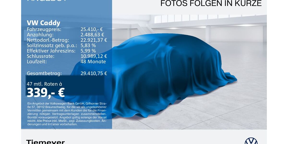 VW Caddy 58.181 km 25.410 &euro; Duisburg 47059