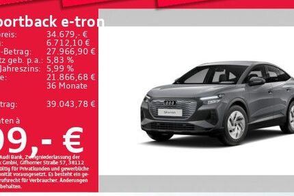 Audi Q4 e-tron 24.112 km 34.679 &euro; München 81825