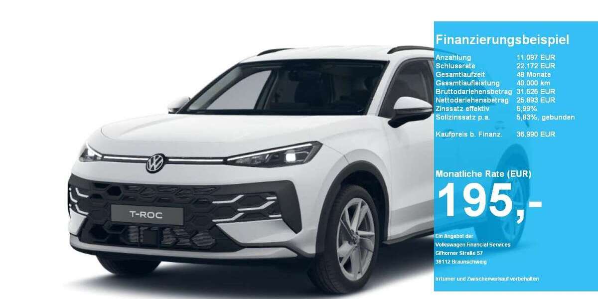 VW T-Roc 5.000 km 36.990 &euro; Stadthagen 31655