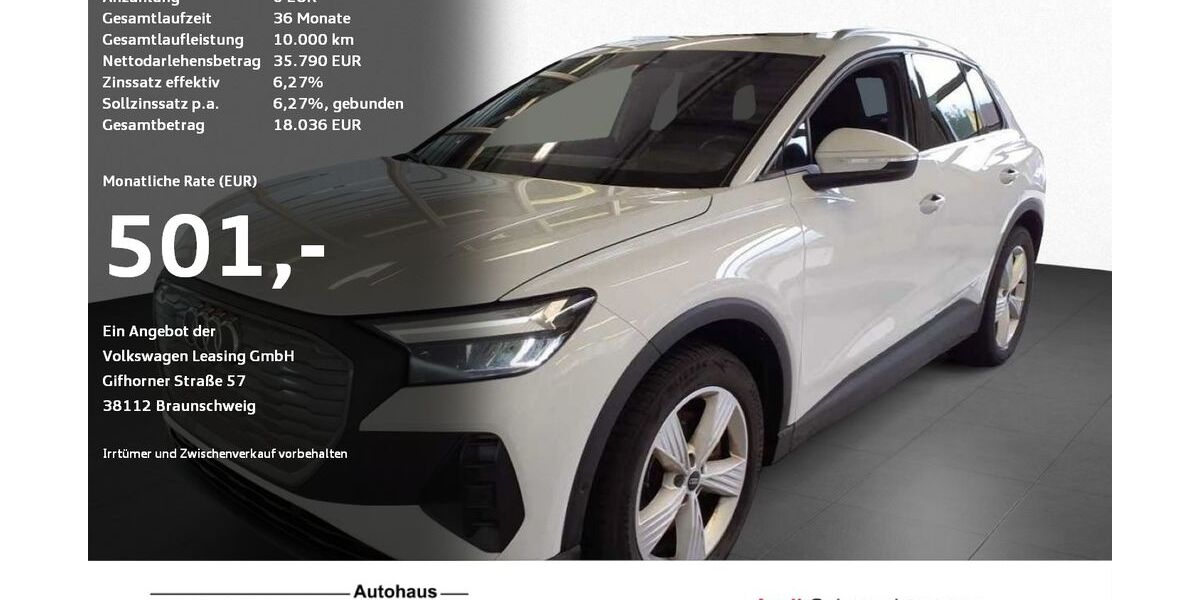 Audi Q4 e-tron 47.478 km 35.790 &euro; Ravensburg 88214