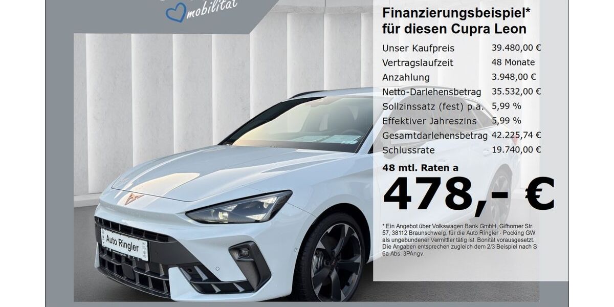Cupra Leon 2.500 km 36.480 &euro; Pocking 94060