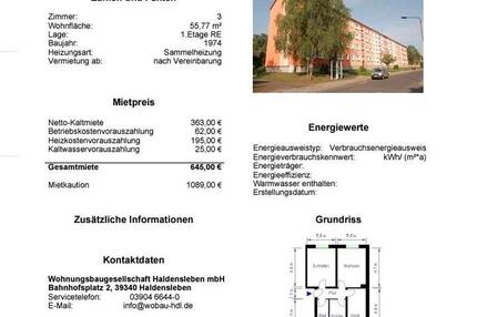 3 Raum Wohnung