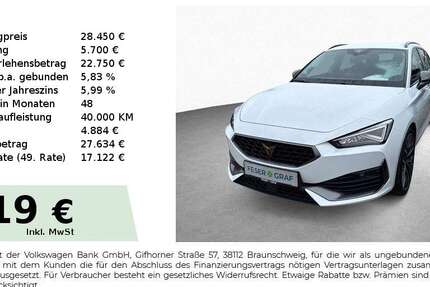 Cupra Leon 18.300 km 28.450 &euro; Schwabach 91126
