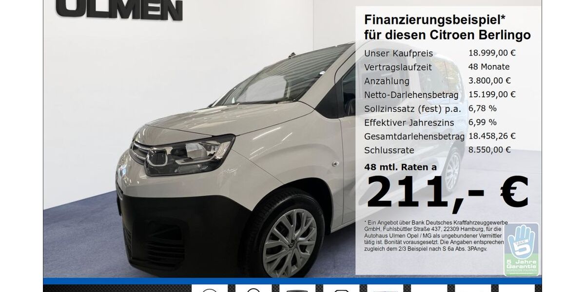 Citroen Berlingo 26.920 km 18.444 € Düsseldorf 40231