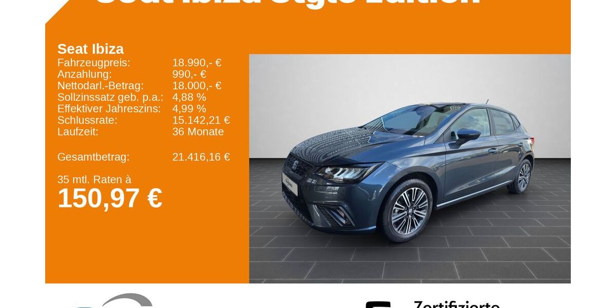Seat Ibiza 14.000 km 18.990 &euro; Neustadt a.d. Weinstraße 67433
