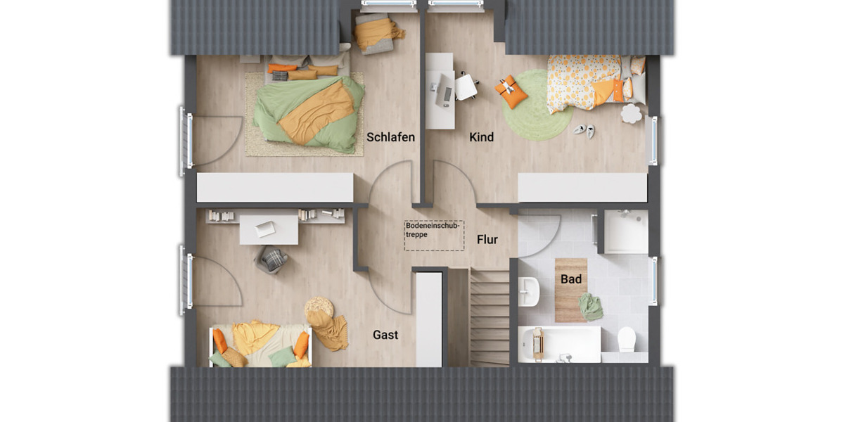 Einfamilienhaus Nessetal-Hochheim Hochheim - 4 Zimmer, 136 m&sup2;, 362.080&euro; | Angebot:25822611
