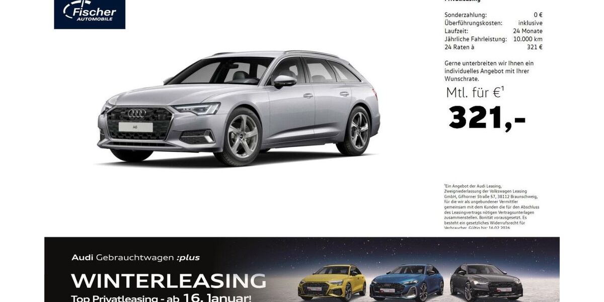 Audi A6 16.678 km 49.480 &euro; Pilsach 92367