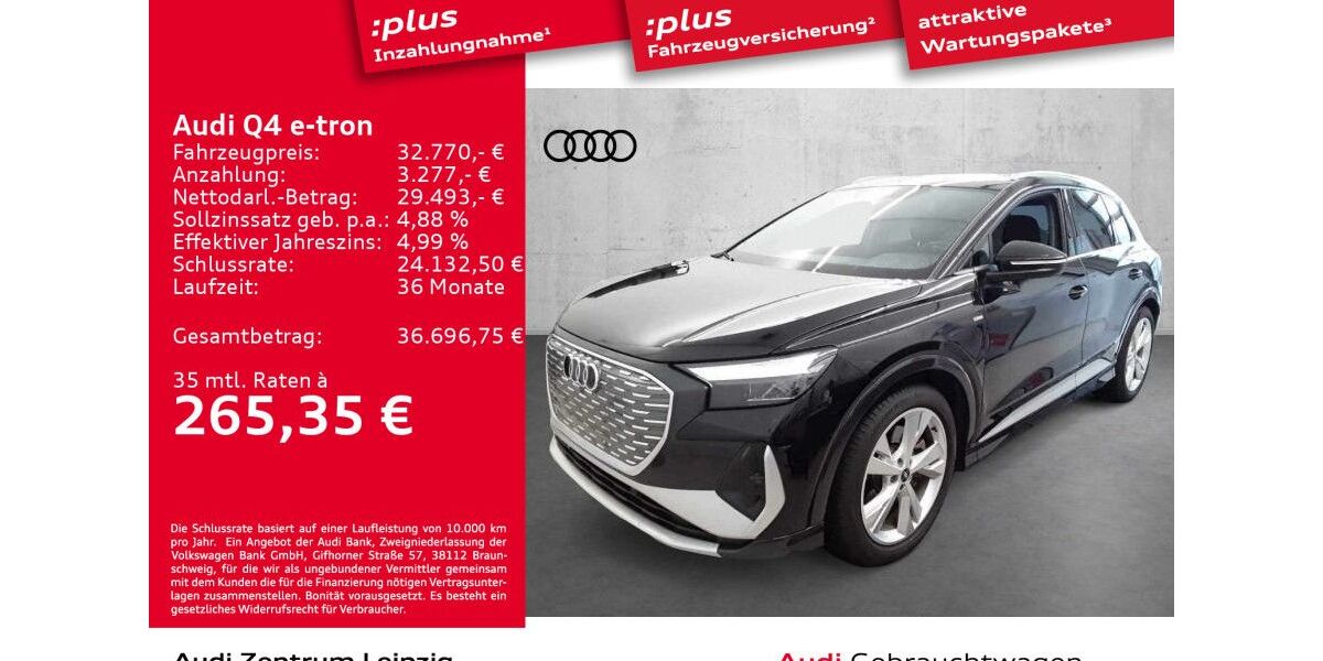 Audi Q4 e-tron 29.799 km 28.880 &euro; Leipzig 04129