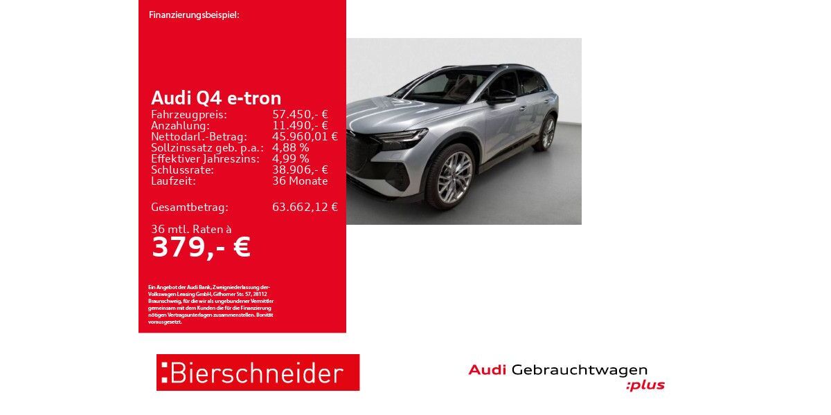 Audi Q4 e-tron 5.903 km 57.450 &euro; Aalen 73431