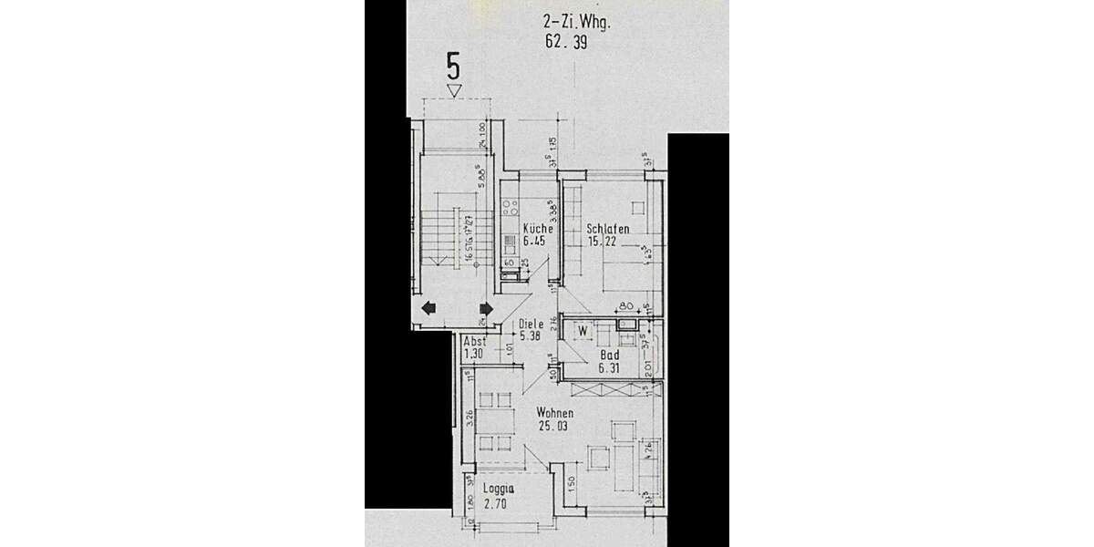 Etagenwohnung Winsen (Luhe) Winsen - 2 Zimmer, 62 m&sup2;, 199.500&euro; | Angebot:25711096