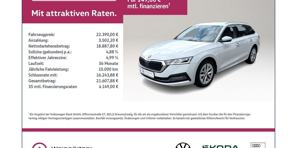 Skoda Octavia 97.450 km 22.390 &euro; Miesbach 83714