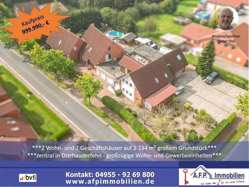 ***2 Wohn- und 2 Geschäftshäuser auf 2.234 m² großem Grundstück*** 24 zimmer