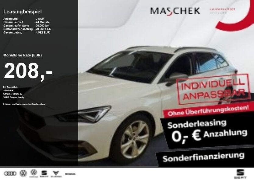 Seat Leon 20.350 km 26.240 € Wackersdorf 92442