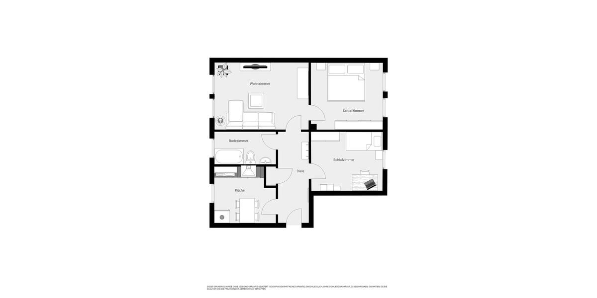 Etagenwohnung Thermalbad Wiesenbad - 3 Zimmer, 64 m&sup2;, 370&euro; | Angebot:26382757