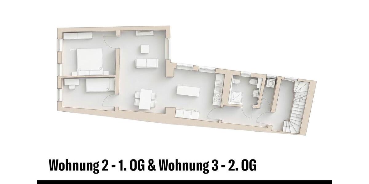 Etagenwohnung Ingolstadt - 3 Zimmer, 60 m&sup2;, 930&euro; | Angebot:26365742