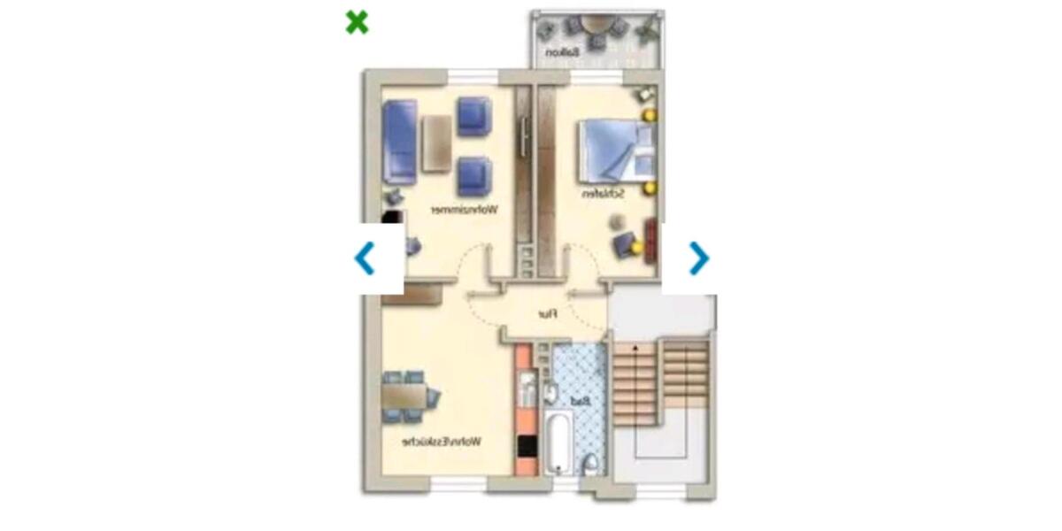 Hochparterre Bremen Burglesum - 2 Zimmer, 47 m&sup2;, 114.000&euro; | Angebot:26293070
