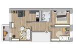 Etagenwohnung Halle (Saale) Nördliche Neustadt - 3 Zimmer, 57 m&sup2;, 356&euro; | Angebot:26891742