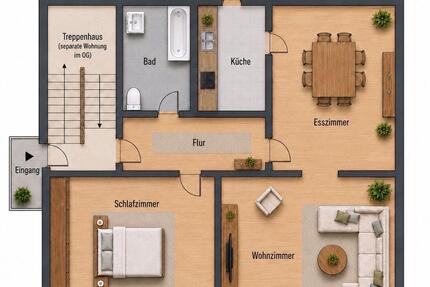 Wohnung Ibbenbüren Bockraden - 3 Zimmer, 76 m&sup2;, 950&euro; | Angebot:26683022