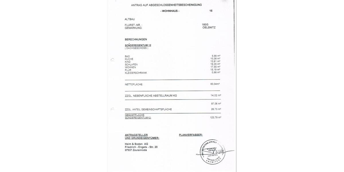 Dachgeschoßwohnung Oelsnitz (Vogtland) - 3 Zimmer, 83 m&sup2;, 280&euro; | Angebot:26698388