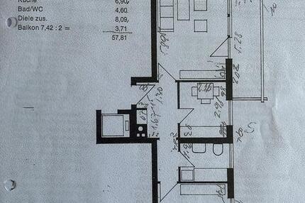 2 Zimmer Wohnung, langfristig vermietet