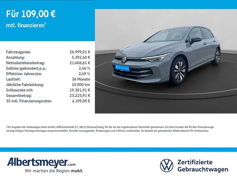 VW Golf 24.579 km 26.999 € Nordhausen 99734