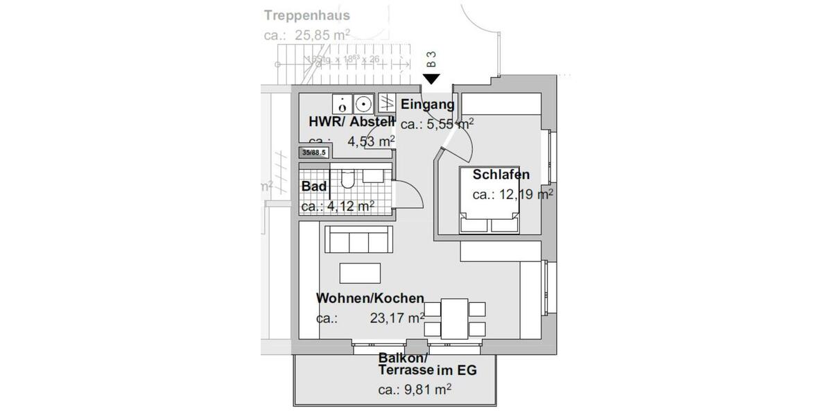 Etagenwohnung Bad Bevensen - 2 Zimmer, 55 m&sup2;, 690&euro; | Angebot:25560776