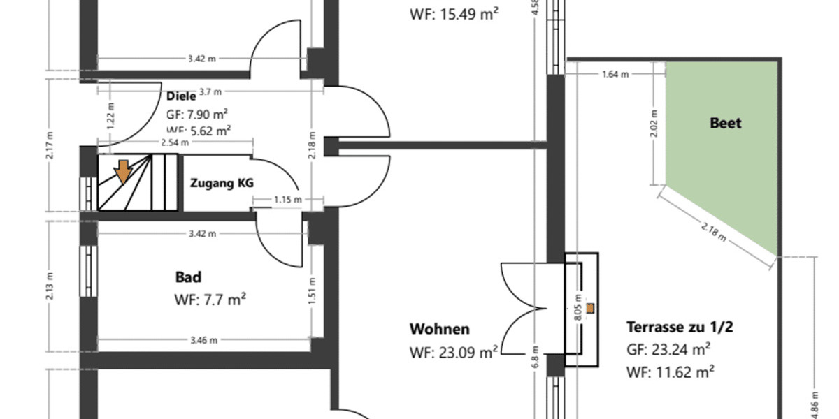 Einfamilienhaus Trostberg - 6 Zimmer, 136 m&sup2;, 489.900&euro; | Angebot:26204589