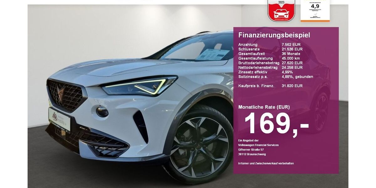 Cupra Formentor 20.000 km 31.820 &euro; Albbruck 79774