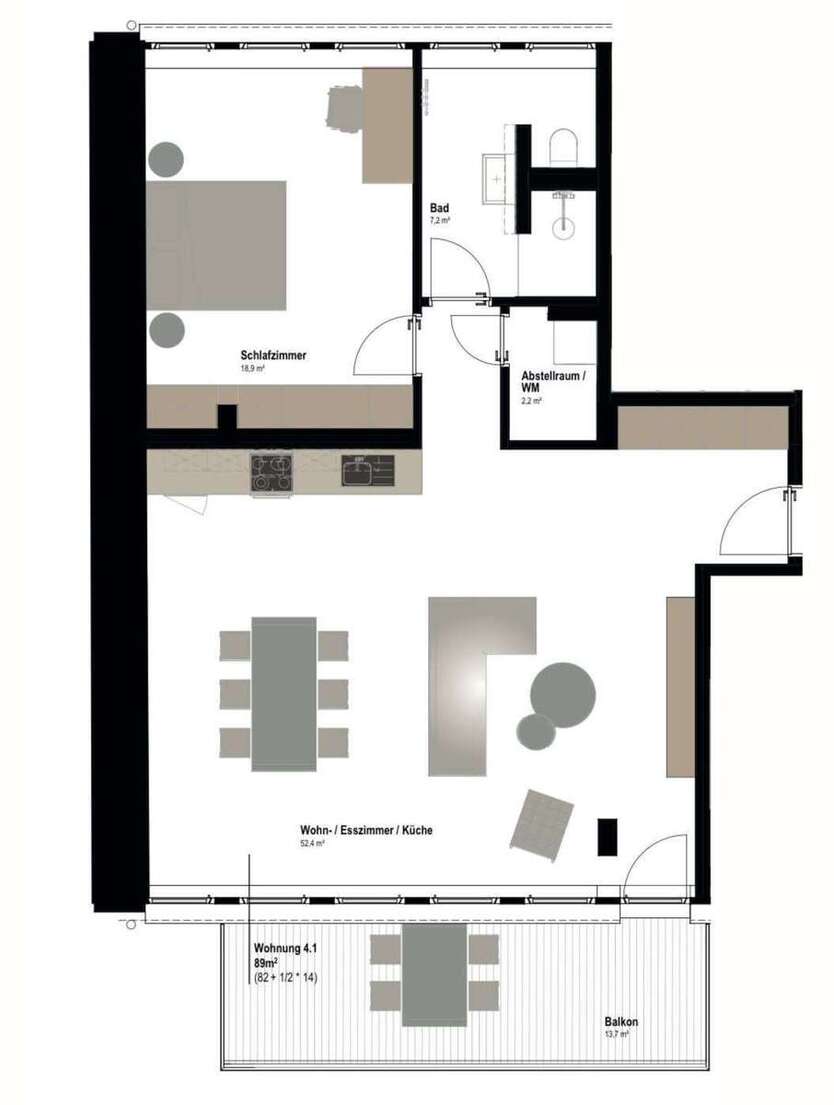 Wohnung zum Mieten in Aachen 1.246 € 89 m² 2 zimmer