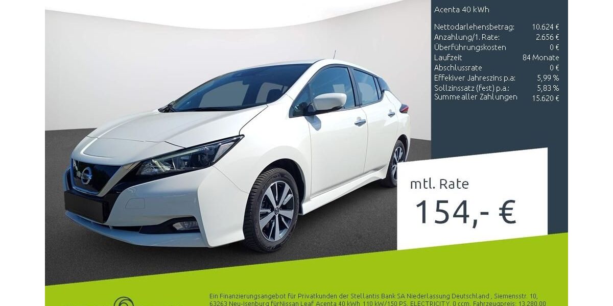 Nissan Leaf 29.914 km 13.280 &euro; Münster - Amelsbüren 48163