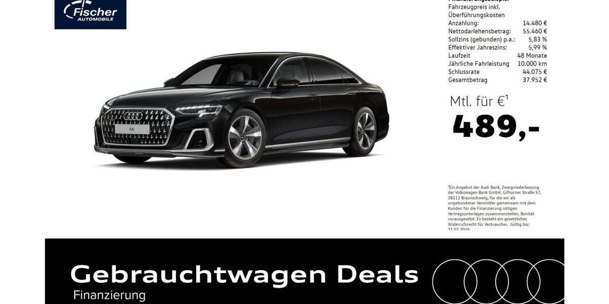 Audi A8 28.459 km 69.940 &euro; Pilsach 92367
