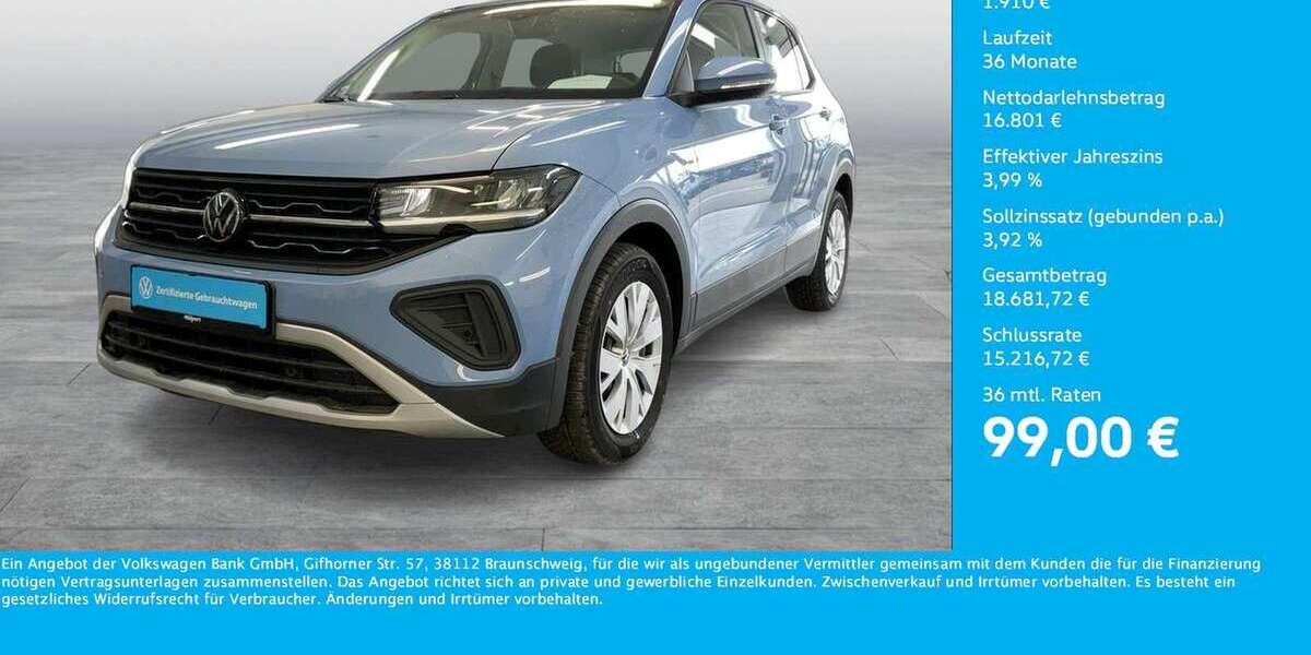VW T-Cross 5.380 km 18.711 &euro; Dortmund 44141