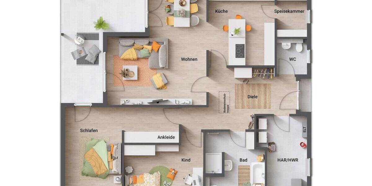 Bungalow Habichtswald Dörnberg - 6 Zimmer, 138 m&sup2;, 391.350&euro; | Angebot:25738078