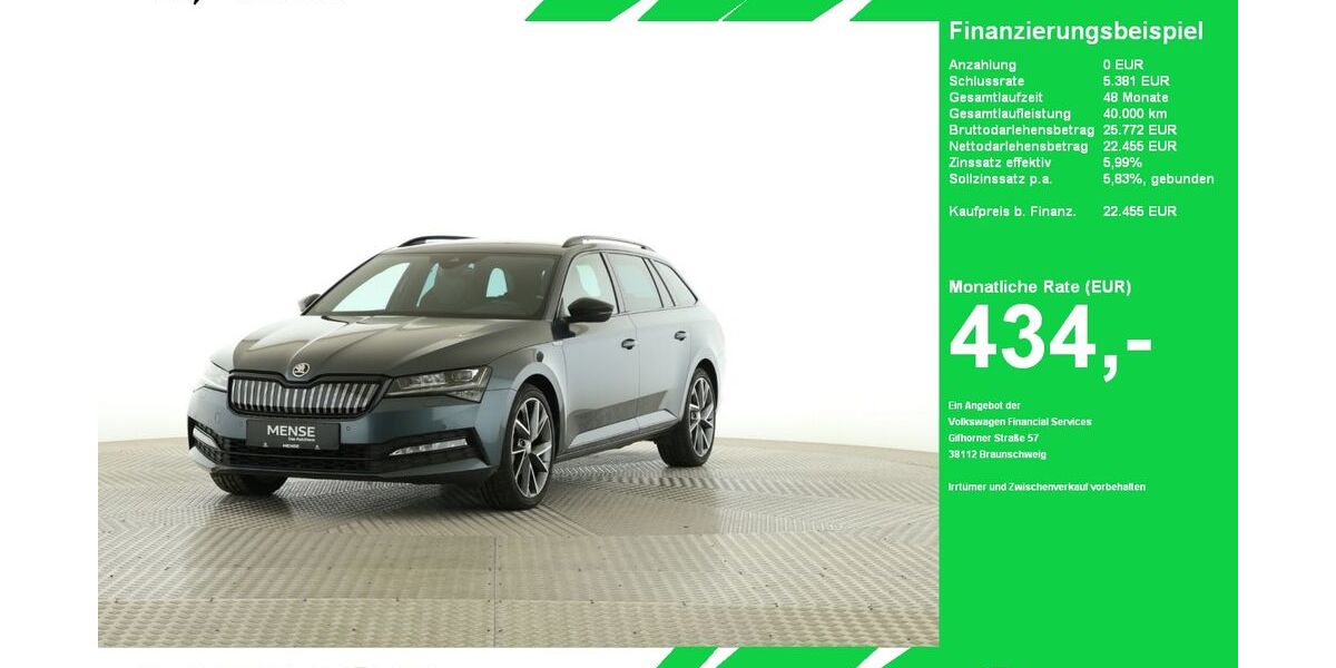 Skoda Superb 129.549 km 22.455 &euro; Oelde (Stromberg) 59302