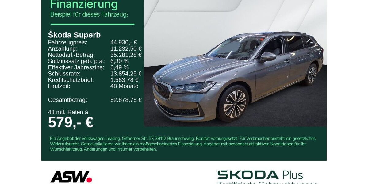 Skoda Superb 24.300 km 44.930 &euro; Heilbronn 74076