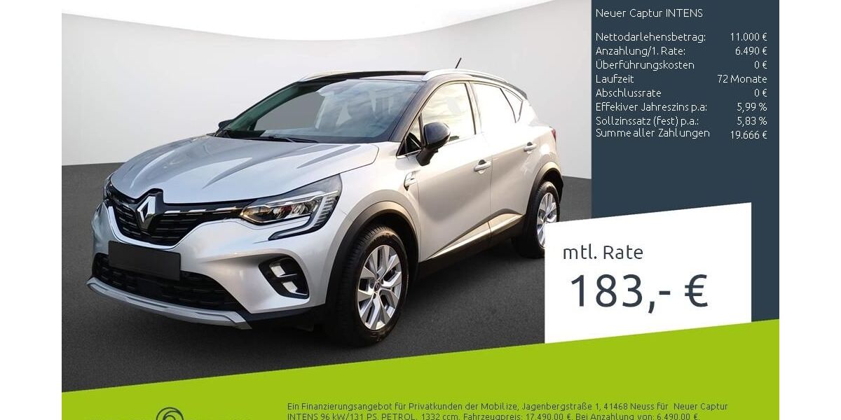 Renault Captur 44.557 km 17.490 &euro; Stuhr 28816