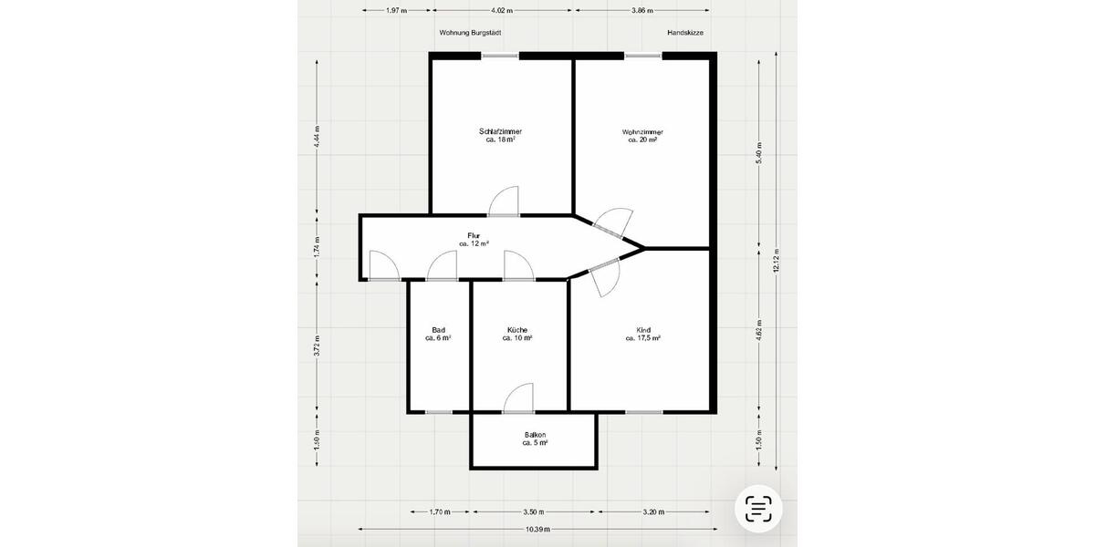 Dachgeschoßwohnung Burgstädt - 3 Zimmer, 85 m&sup2;, 585&euro; | Angebot:26160920