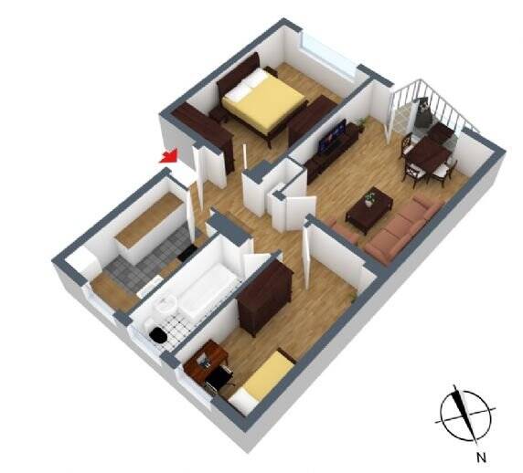 Etagenwohnung Hildesheim Ost - 3 Zimmer, 70 m&sup2;, 590&euro; | Angebot:25740709