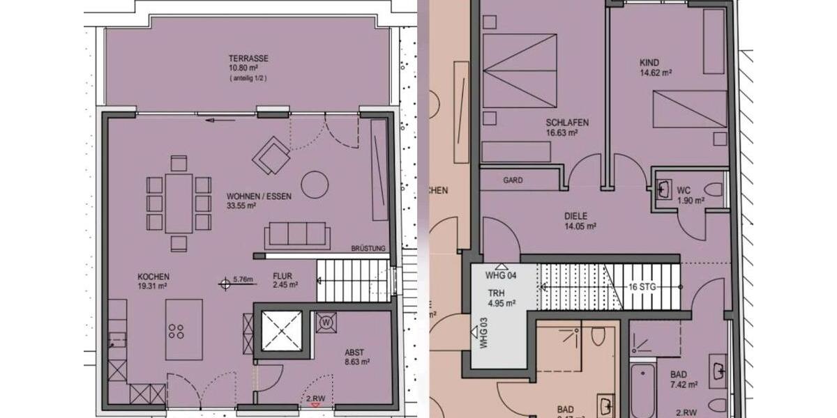 Einfamilienhaus Bonn Küdinghoven - 3.5 Zimmer, 129 m&sup2;, 2.780&euro; | Angebot:26674375