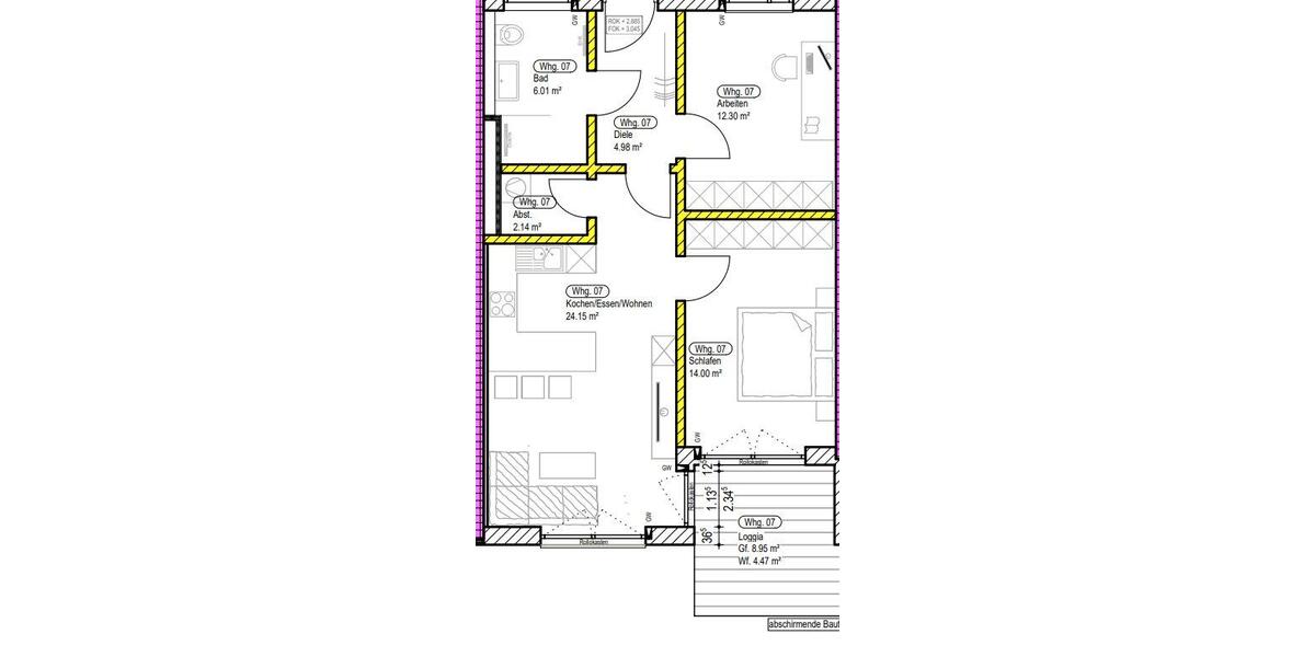 Etagenwohnung Deggendorf - 3 Zimmer, 70 m&sup2;, 945&euro; | Angebot:26418707