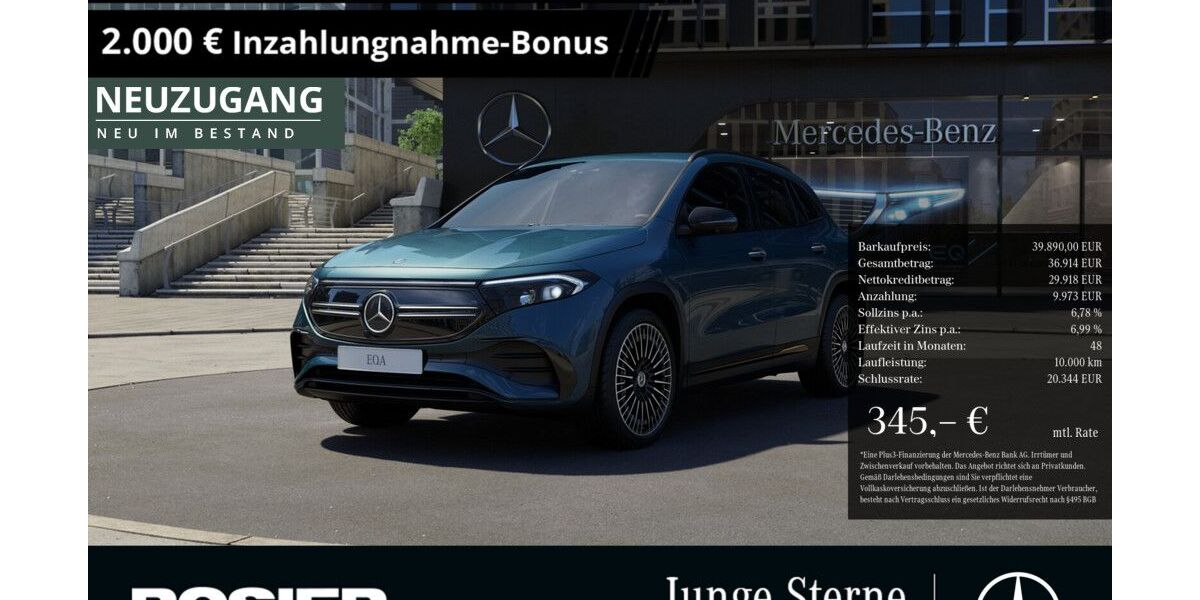 Mercedes-Benz EQA 3.443 km 39.890 &euro; Arnsberg 59759