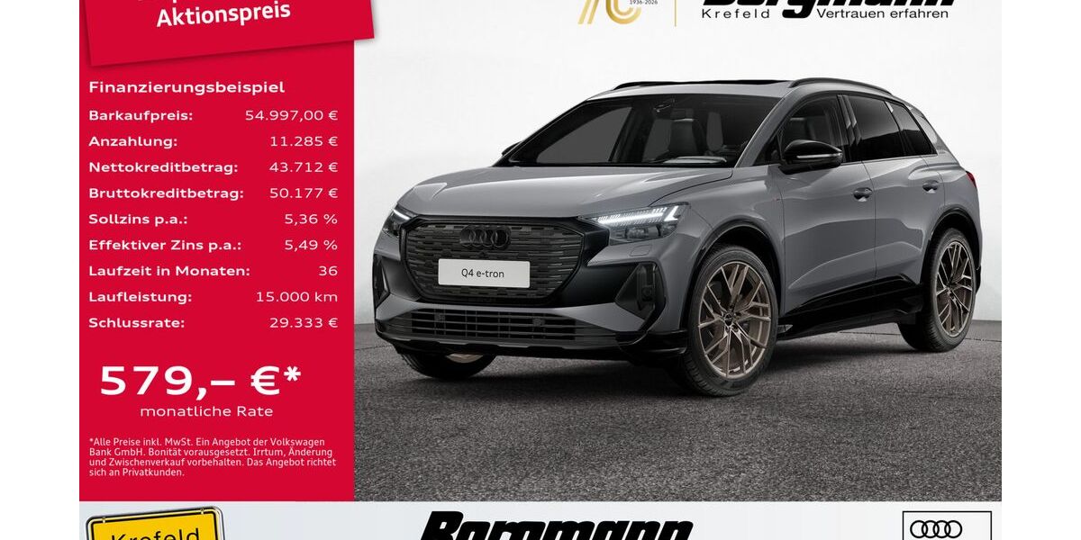 Audi Q4 e-tron 20.706 km 54.997 &euro; Krefeld 47803