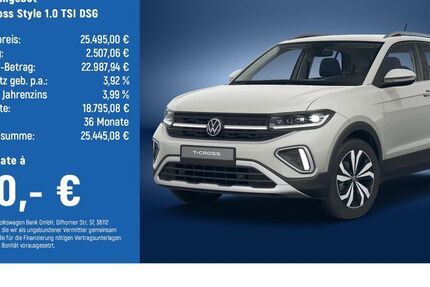VW T-Cross 2.784 km 25.495 &euro; Göttingen 37081