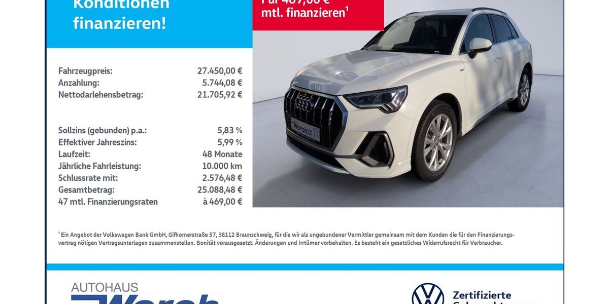 Audi Q3 82.143 km 26.889 &euro; Südharz 06536