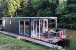 Ein Zuhause, auf dem Wasser oder im Hafen, exklusives Hausboot Neubau 2023 - Ferienhaus Jabel b Waren | Angebot:27142509