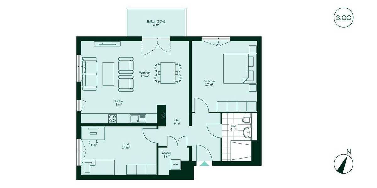 Ein Ort zum Durchatmen 3 zimmer