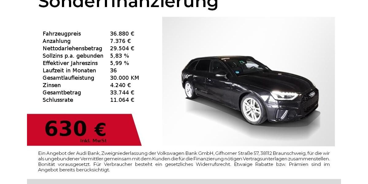 Audi A4 43.900 km 36.880 &euro; Nürnberg 90441